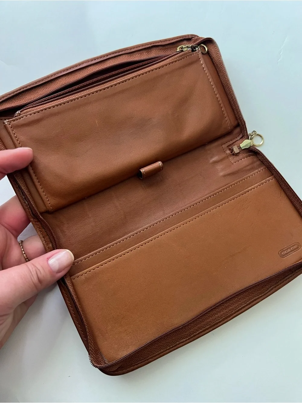 Vintage Coach Zip-Around Wallet Clutch 7241